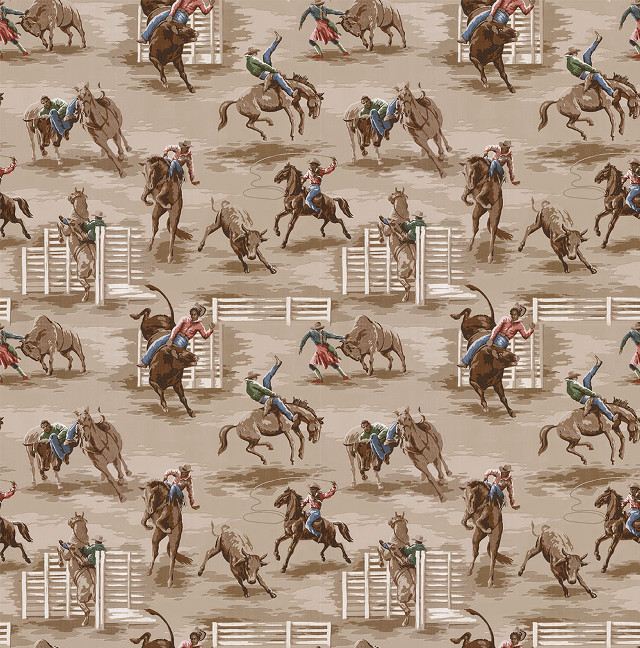 Cowboy cowgirl rodeo pattern tan free wallpaper - medium preview image