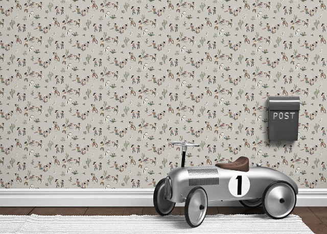 Toy car wallpapered wall postbox free wallpaper - medium preview image