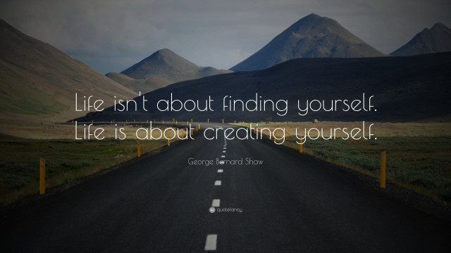 Road quote life creating yourself free wallpaper - medium preview image