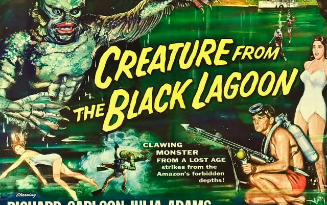 Creature black lagoon movie poster free wallpaper - medium preview image