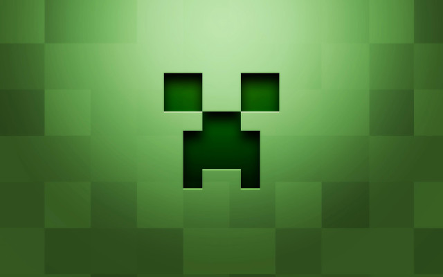 Green wall pixel face background free wallpaper - medium preview image