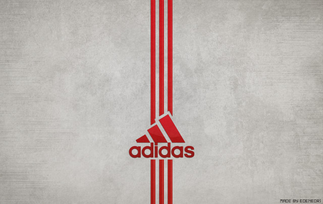 Red white adidas logo gray free wallpaper - medium preview image