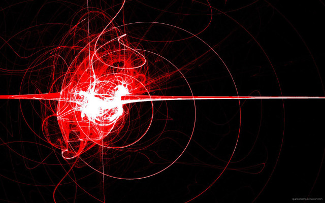 Red black background heart line free wallpaper - medium preview image
