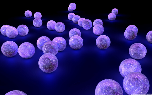 Purple balls stars dark background free wallpaper - medium preview image