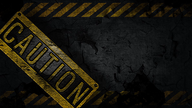 Caution sign black yellow grunge free wallpaper - medium preview image
