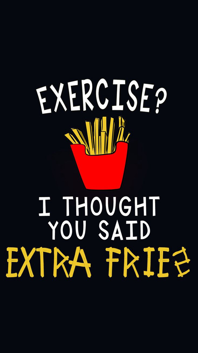 Fries basket exercise extra black free wallpaper - medium preview image