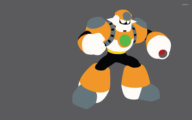 Cartoon robot greenball blackwhite outfit free wallpaper - medium preview image