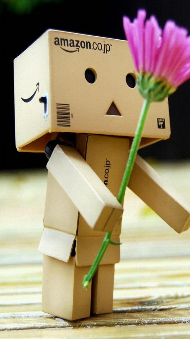 Cardboard man pink flower amazon free wallpaper - medium preview image