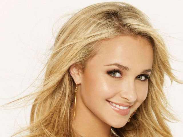 Blonde woman smiling necklace white free wallpaper - medium preview image