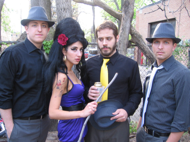Group people hats banana peel free wallpaper - medium preview image