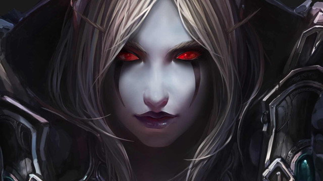 Red eyed hooded girl demon free wallpaper - medium preview image