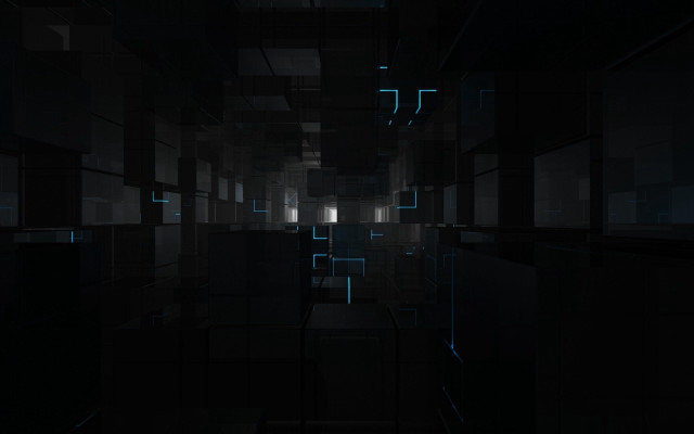 Dark hallway windows light end free wallpaper - medium preview image