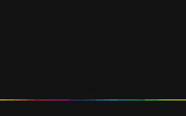 Black background rainbow line white free wallpaper - medium preview image