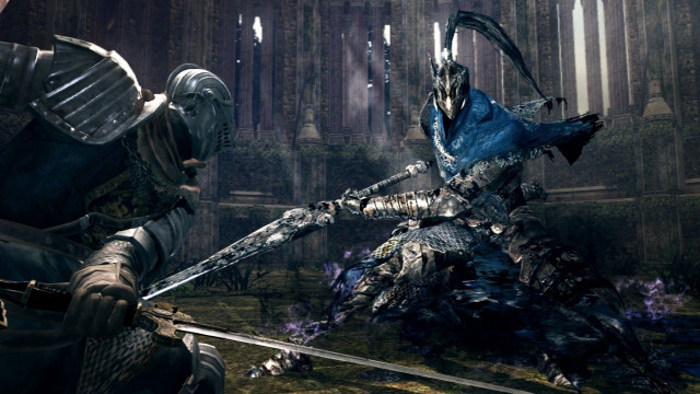 Man armor sword another man free wallpaper - medium preview image