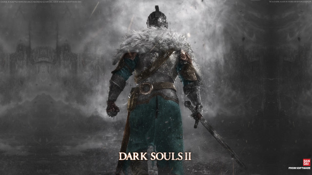 Man dark suit sword fog free wallpaper - medium preview image