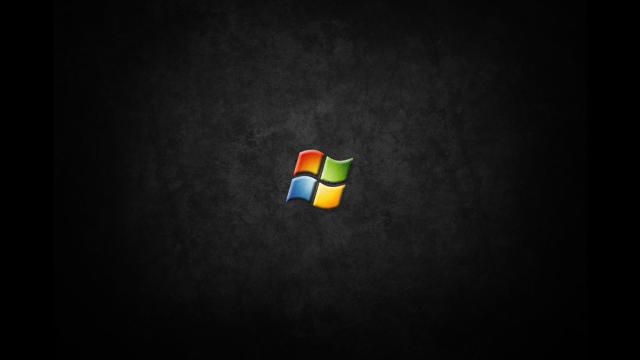 Black background windows logo dark free wallpaper - medium preview image