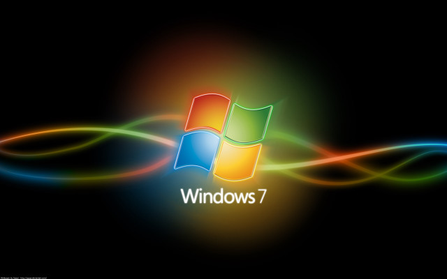Black background rainbow logo light free wallpaper - medium preview image