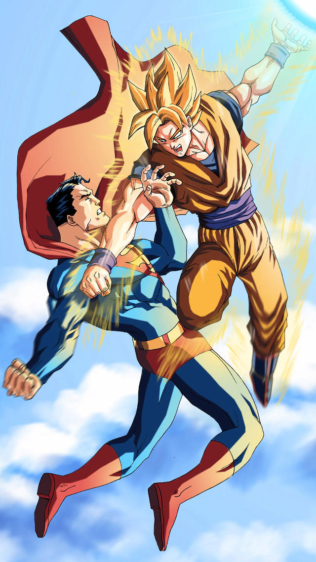 Cartoon people fighting air sky free wallpaper - medium preview image