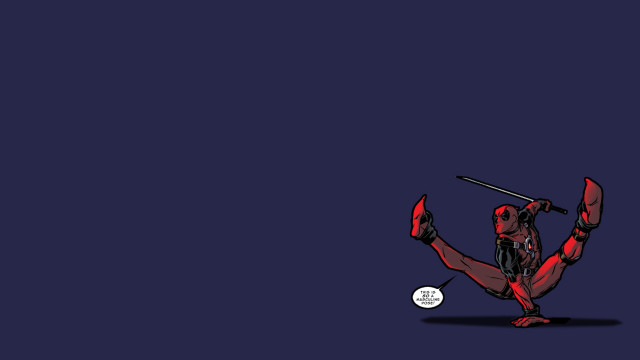 Deadpool kick baseball bat ball free wallpaper - medium preview image