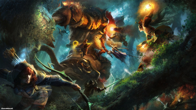 Man horse forest demon back #2 free wallpaper - medium preview image