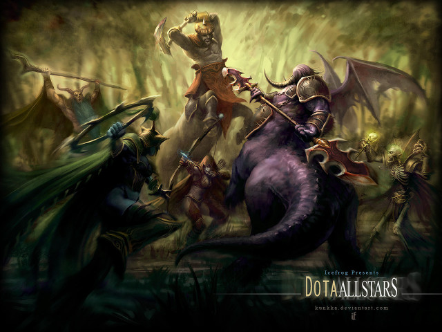 Group people forest dragon knight free wallpaper - medium preview image