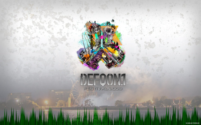 Defoonmi festival clocktower daarkenfield grass free wallpaper - medium preview image