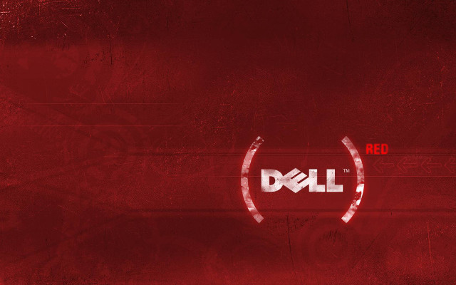 Red dell logo red background free wallpaper - medium preview image