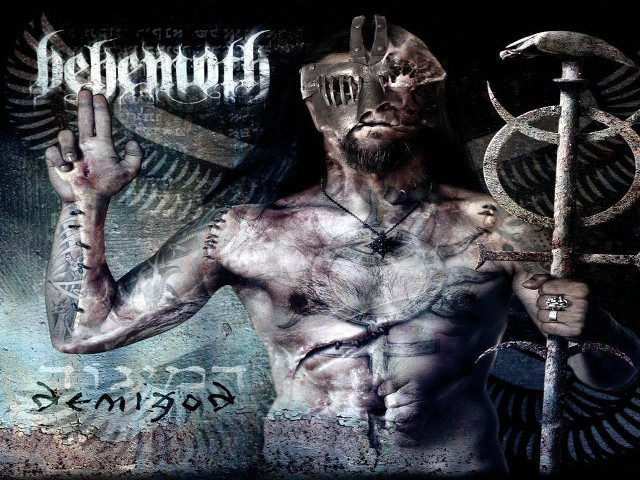 Horned man holding hammer sick free wallpaper - medium preview image
