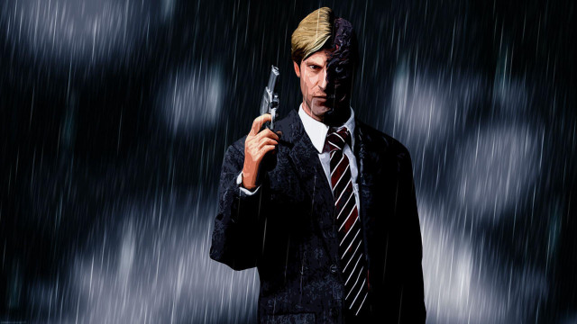 Man suit gun rain eddie free wallpaper - medium preview image