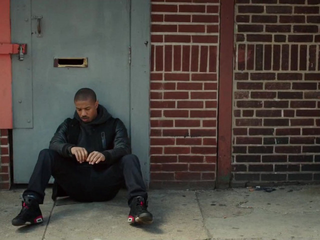 Man sitting ground door hands free wallpaper - medium preview image