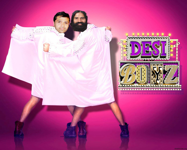 Man woman costume pose picture free wallpaper - medium preview image