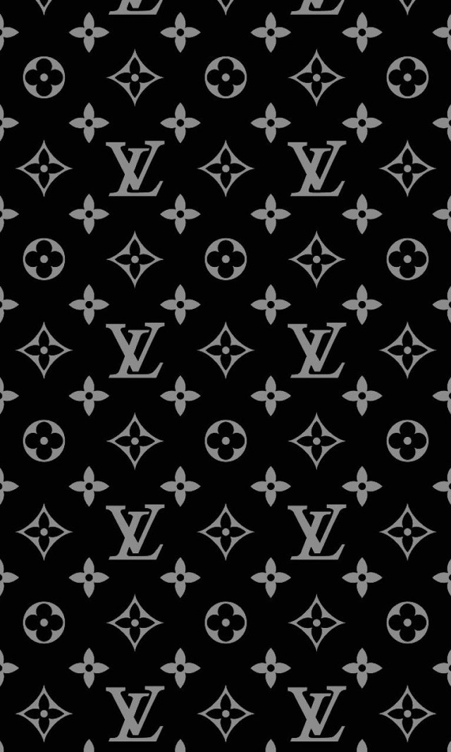 Black white louis vuitton pattern #3 free wallpaper - medium preview image