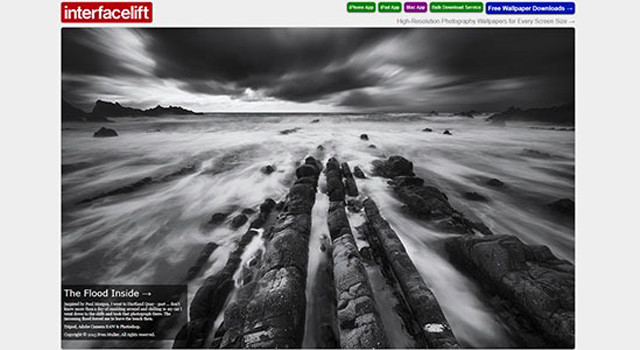 Rocky beach waves cloudy sky free wallpaper - medium preview image