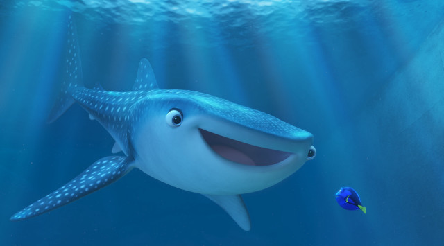 Cartoon whale fish water sunlight free wallpaper - medium preview image