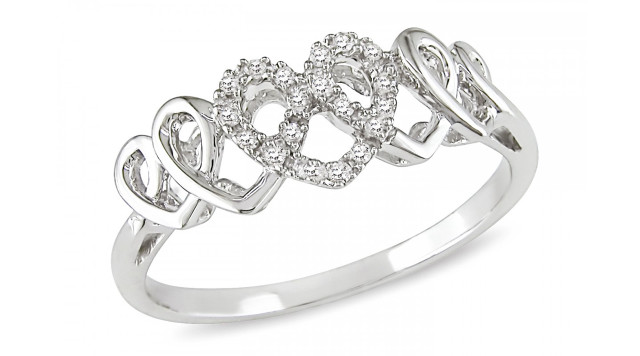 White gold ring three hearts free wallpaper - medium preview image