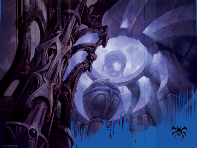 Strange structure eye center painting free wallpaper - medium preview image
