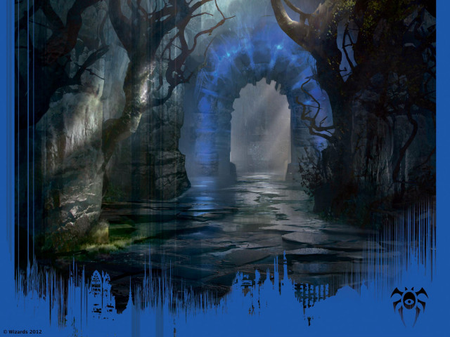 River forest bridge light tunnel free wallpaper - medium preview image