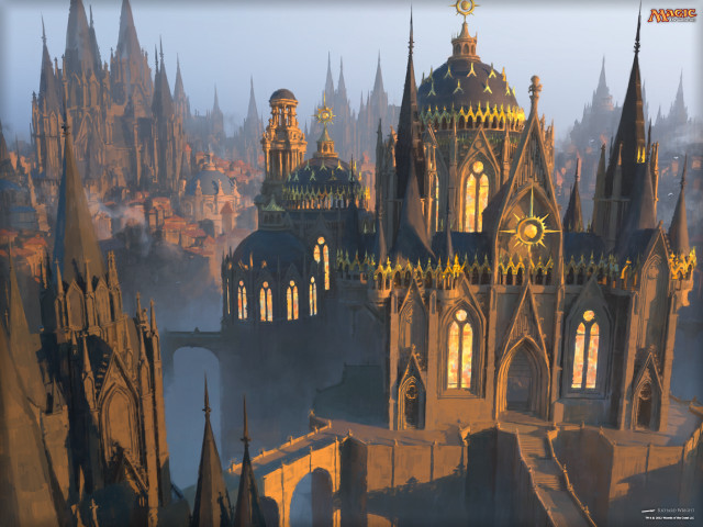 Castle spires windows city center free wallpaper - medium preview image