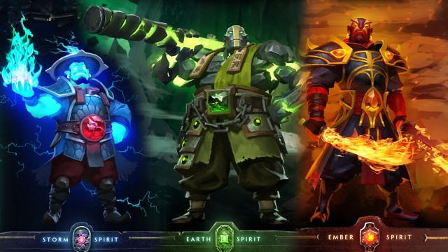 Three characters different poses group free wallpaper - medium preview image