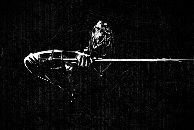 Man gun black background grungy free wallpaper - medium preview image