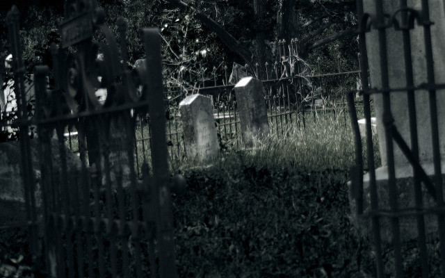 Cemetery gate foreground background graveyard free wallpaper - medium preview image