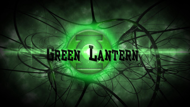Green lantern logo light glow free wallpaper - medium preview image