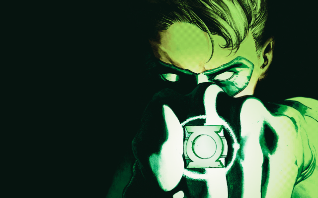 Man camera green glow background free wallpaper - medium preview image