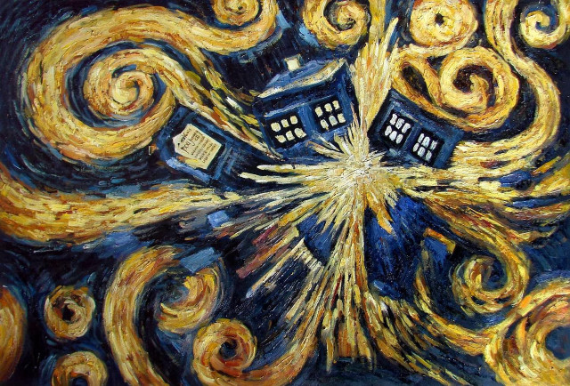 Doctor flying starry background phone free wallpaper - medium preview image