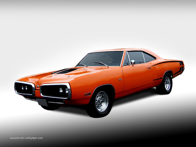 Orange muscle car studio white free wallpaper - medium preview image