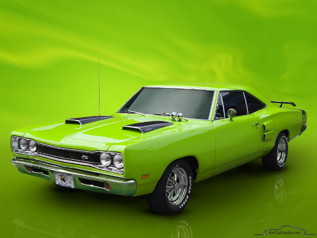 Green car black hood vent free wallpaper for desktop - medium preview image