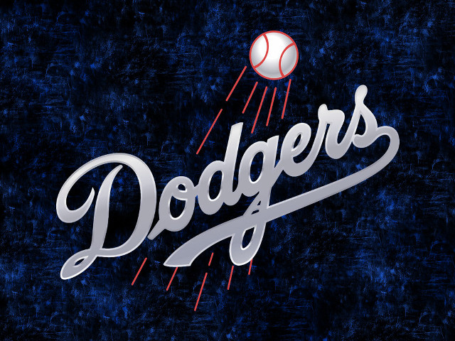 Dodgers logo baseball flying air #2 free wallpaper - medium preview image