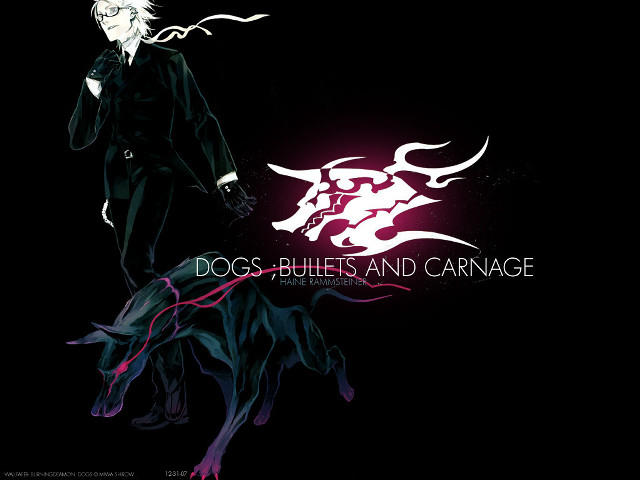 Man black suit white dog free wallpaper - medium preview image