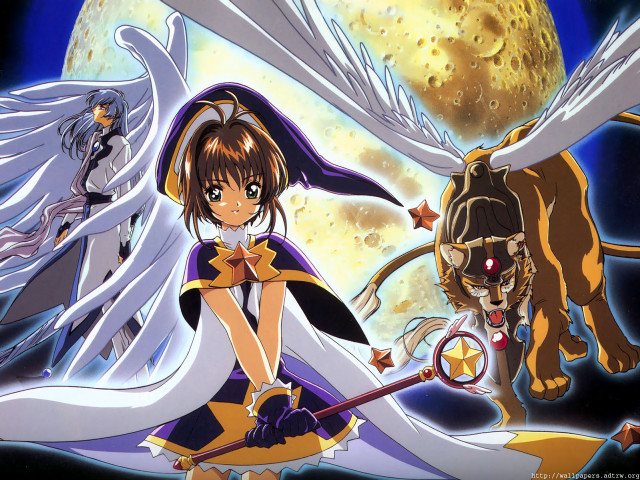 Anime character sword demon moon free wallpaper - medium preview image