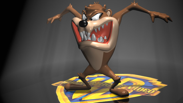 Cartoon big mouth sharp teeth free wallpaper - medium preview image